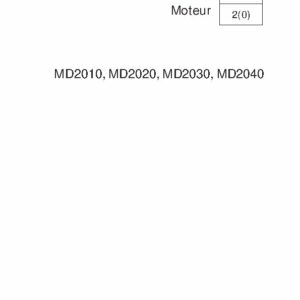 7746533 M.ATELIER 2010-2020-2030-2040 A, B, C, et D Moteur